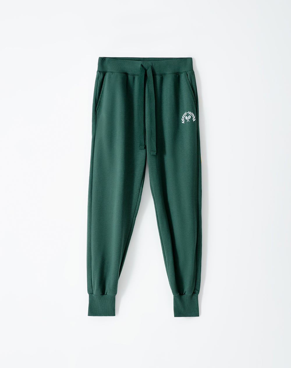 Jogger slim fit tiro medio verde