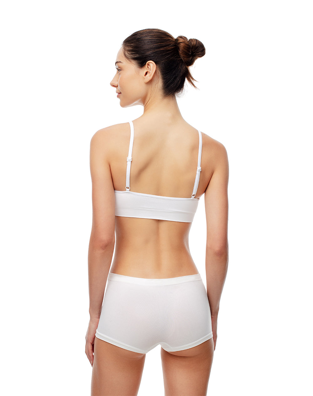 Panty Agus boxer en seamless tiro medio blanco