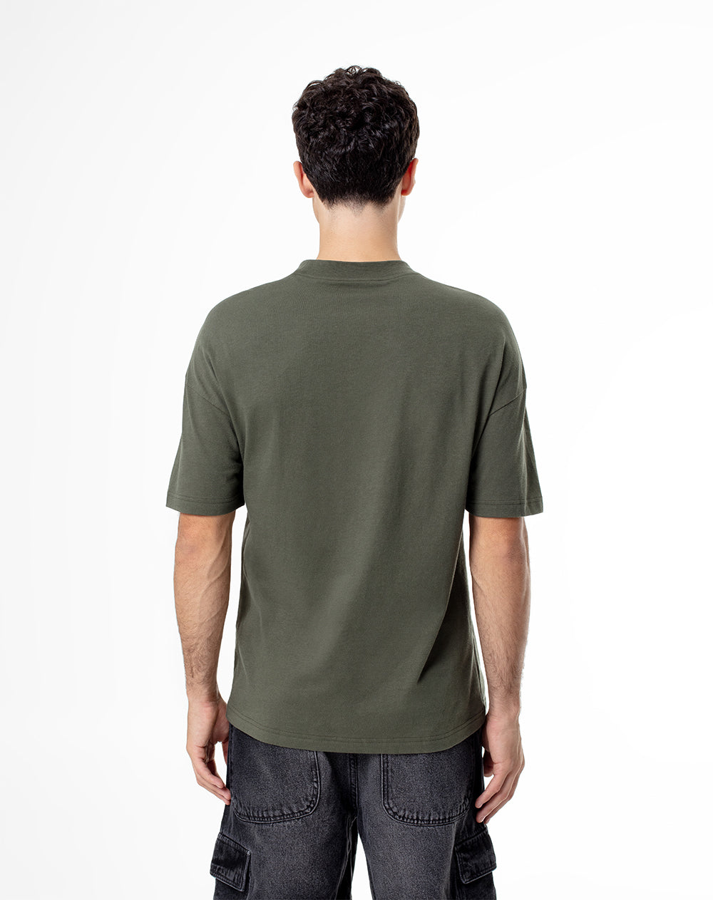 Camiseta regular fit manga corta verde