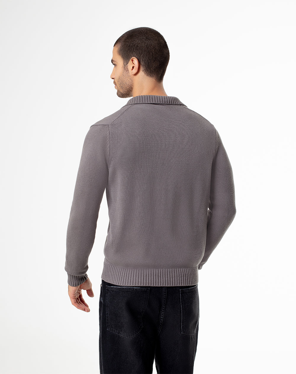 Buzo regular fit gris