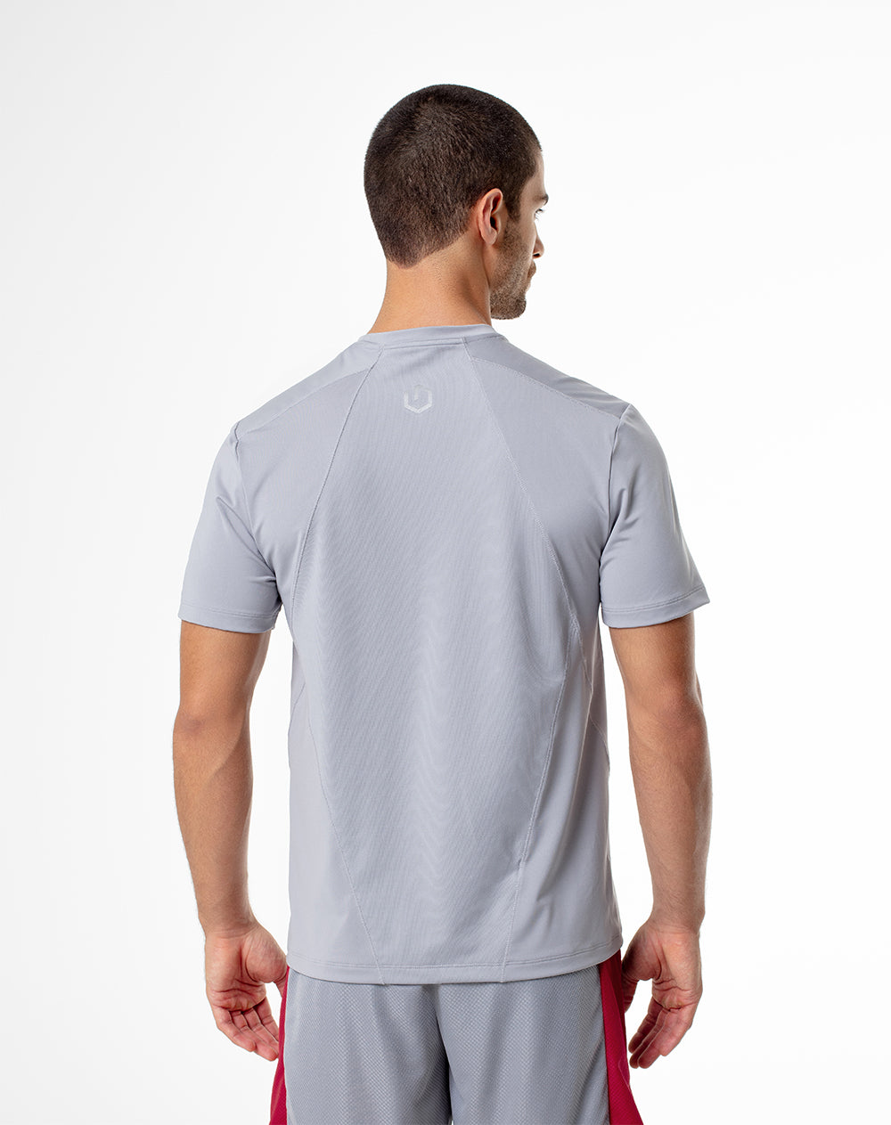 Camiseta regular fit manga corta gris