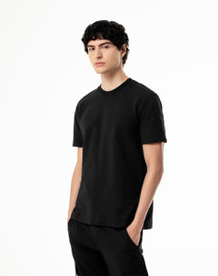 Camiseta Aplo oversized fit manga corta negra