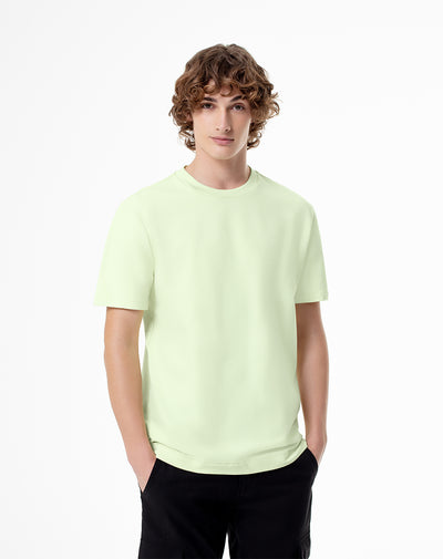 Camiseta oversized fit manga corta verde