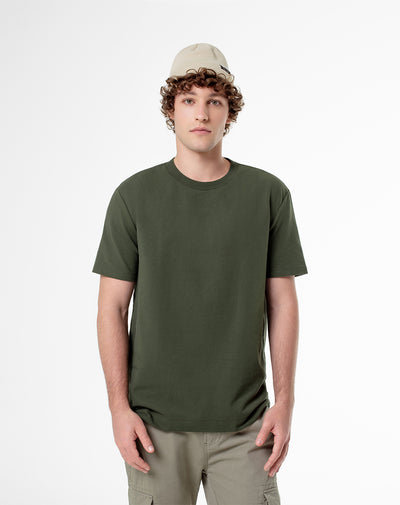 Camiseta Aplo oversized fit manga corta verde