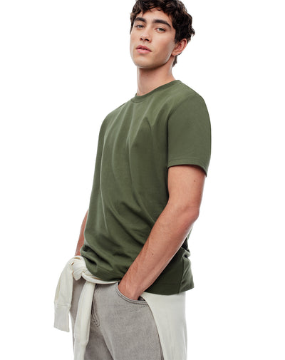 Camiseta oversized fit manga corta verde