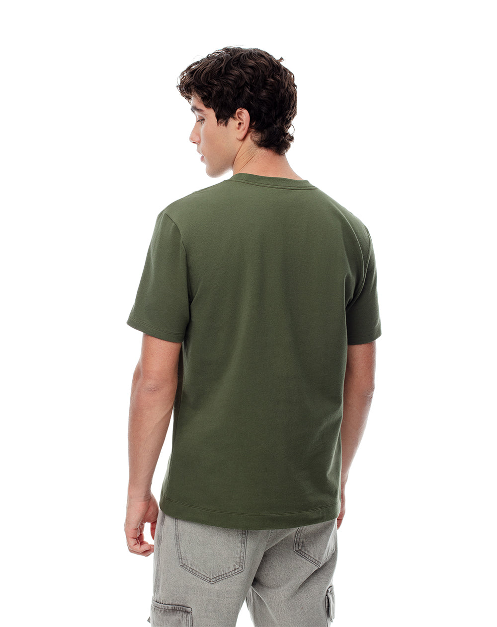 Camiseta oversized fit manga corta verde