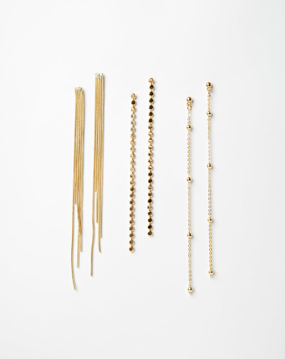 Set de aretes dorados