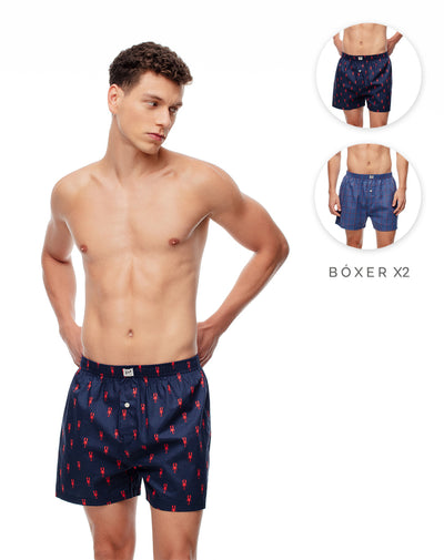 Bóxer para hombre x2