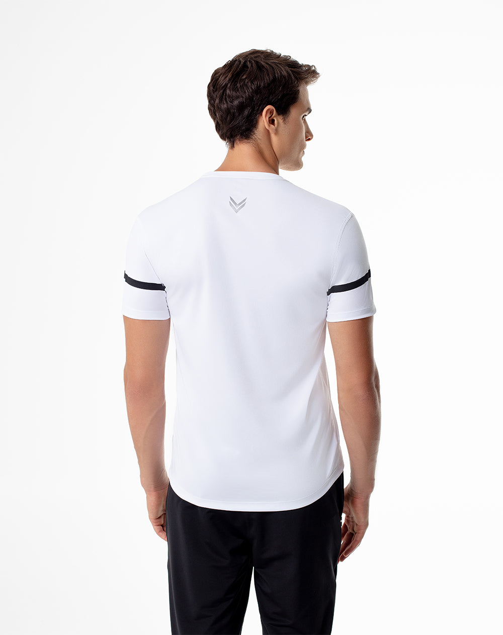 Camiseta slim fit manga corta blanca