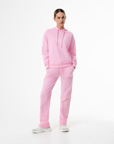 Jogger regular fit tiro medio rosado