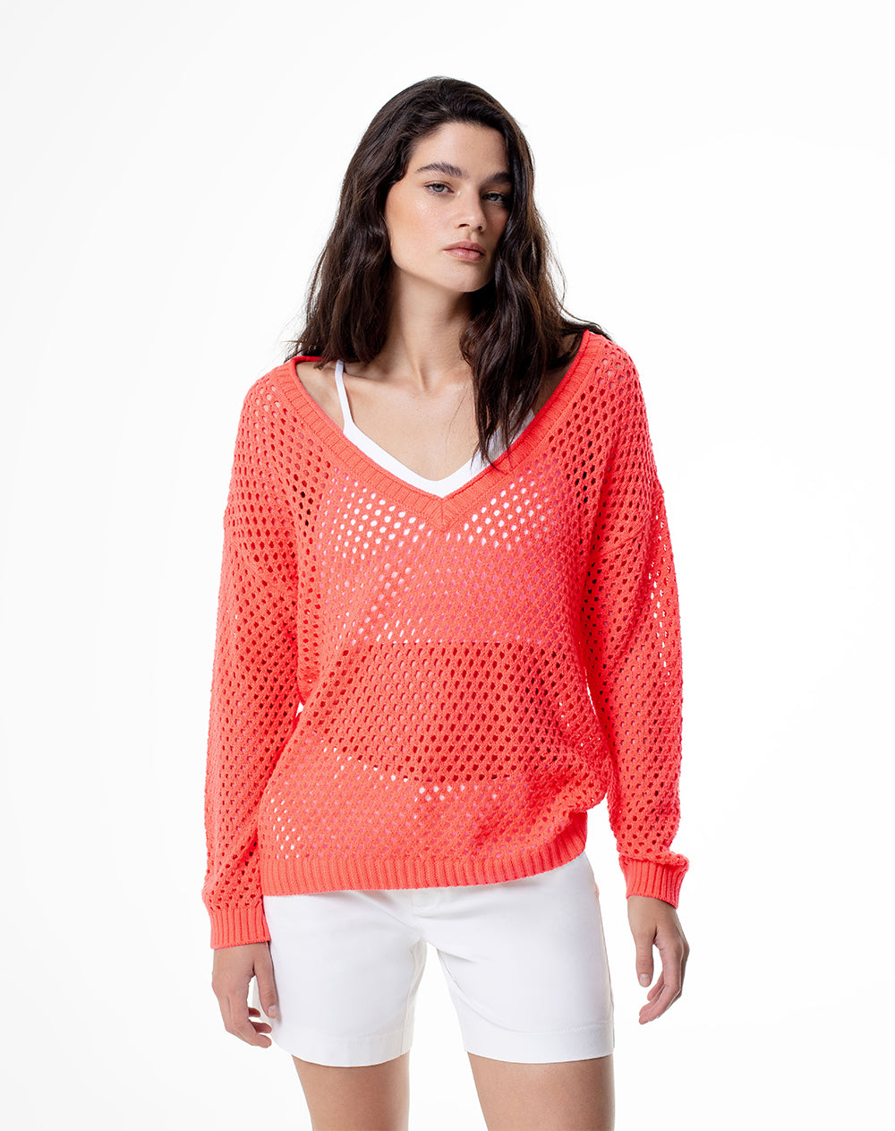 Buzo relaxed fit coral