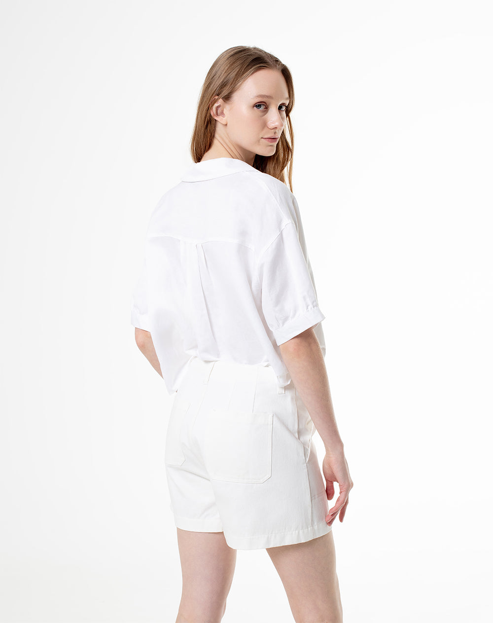 Bermuda regular fit blanca