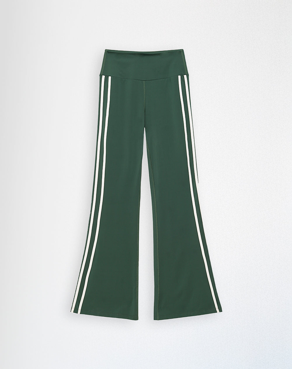 Pantalón regular fit tiro alto verde