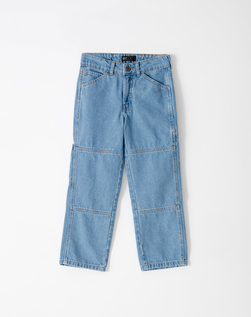 Jean baggy fit tiro medio indigo