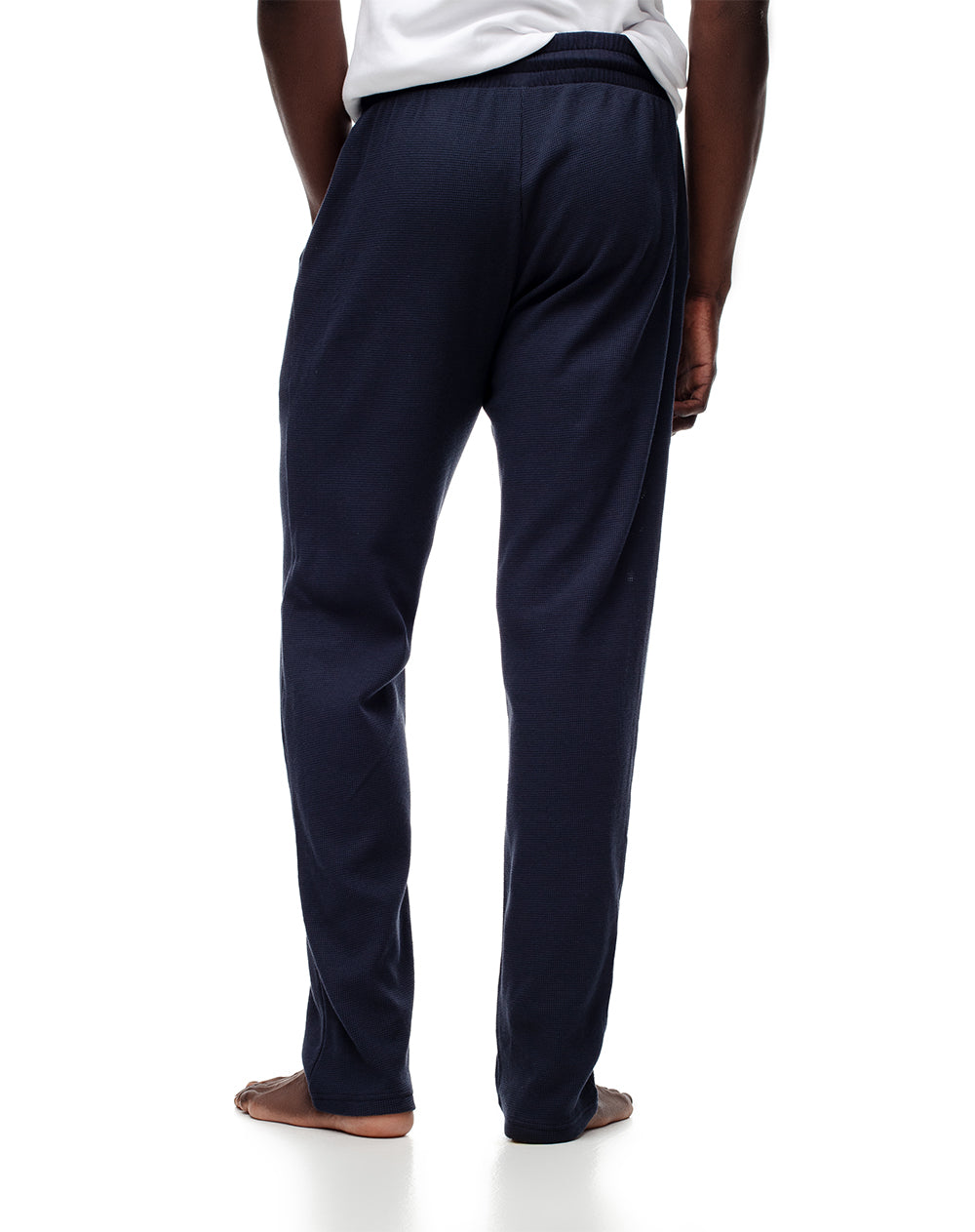 Pantalón regular fit tiro alto azul