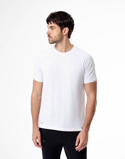 Camiseta regular fit manga corta blanca