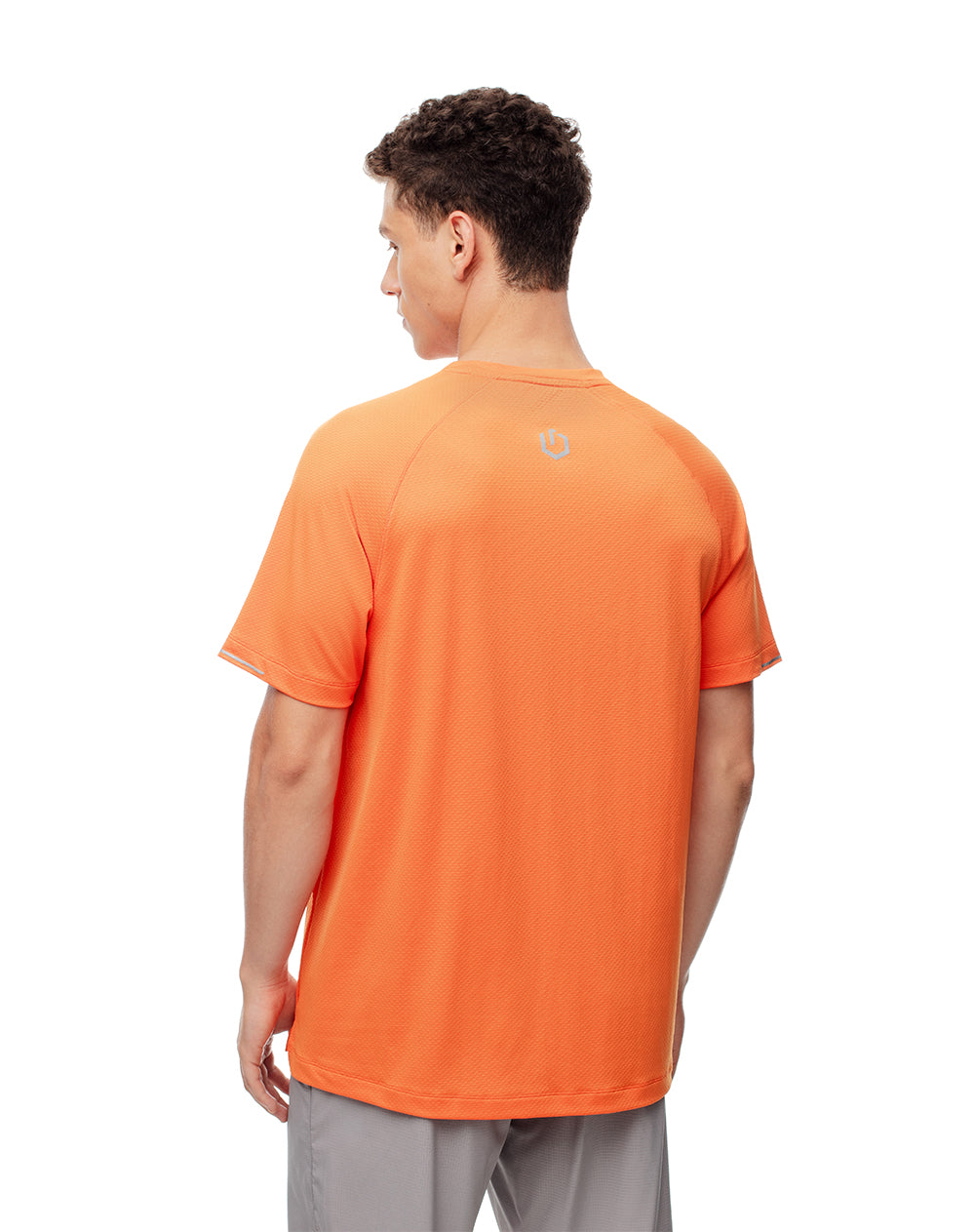 Camiseta regular fit manga corta naranja