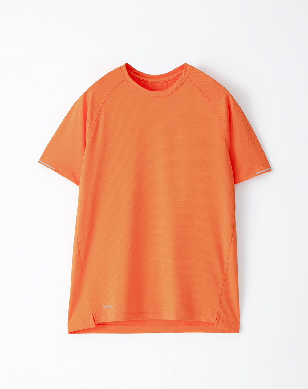 Camiseta regular fit manga corta naranja