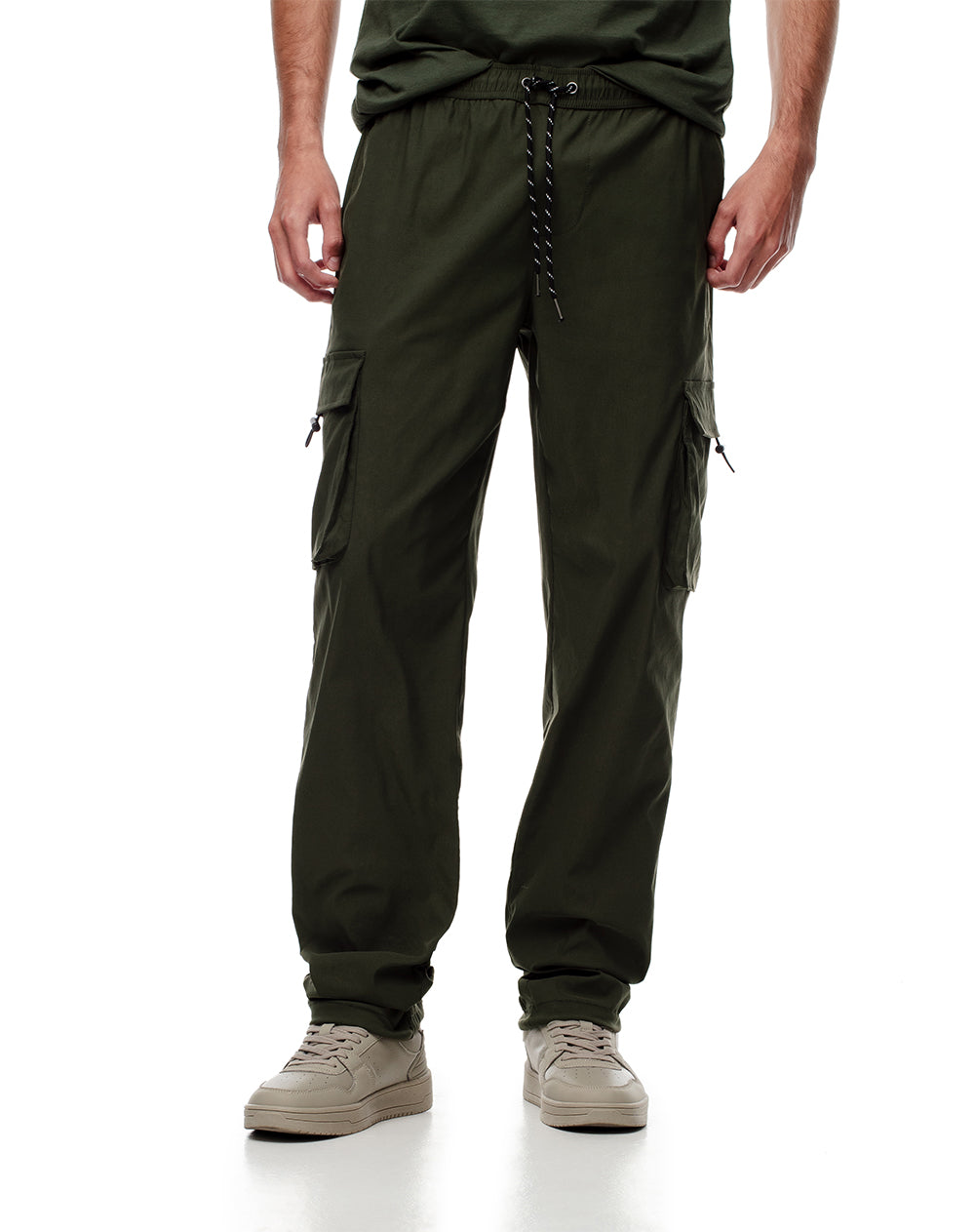 Pantalón Femuy regular fit tiro medio verde