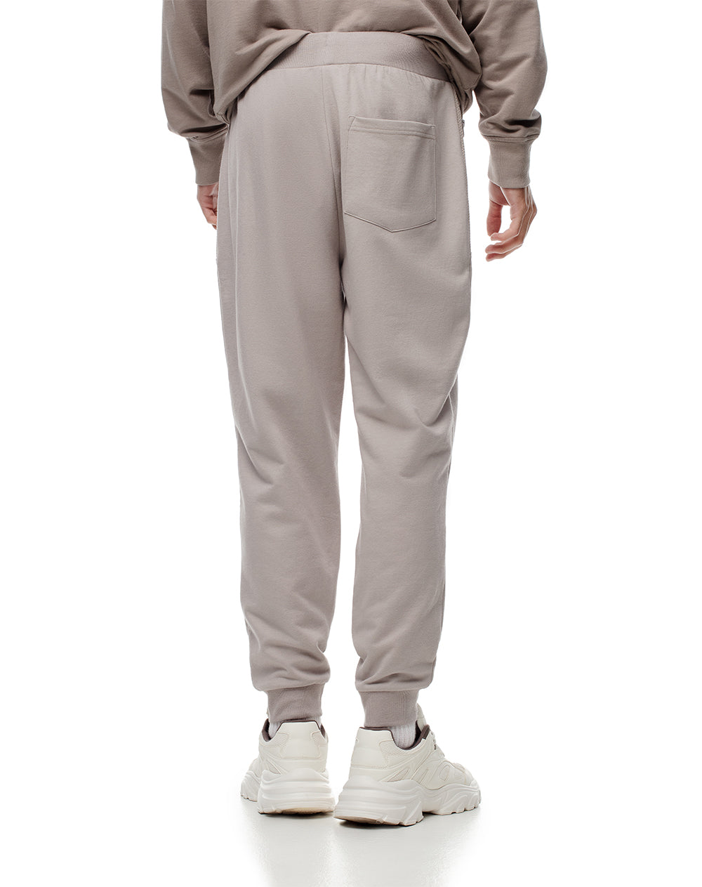 Jogger relaxed fit tiro medio cafe