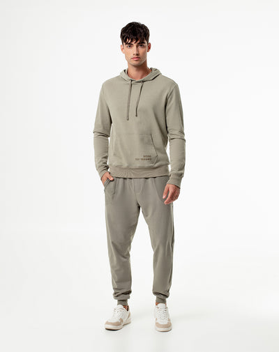 Jogger relaxed fit tiro medio verde