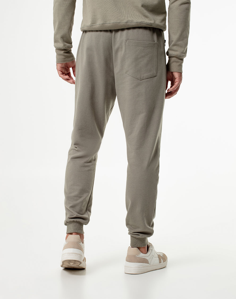 Jogger relaxed fit tiro medio verde