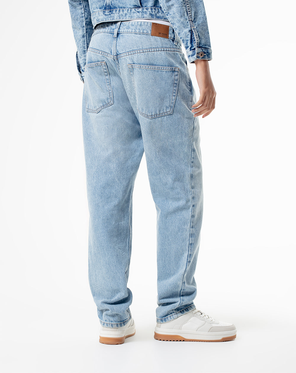 Jean regular fit tiro medio indigo