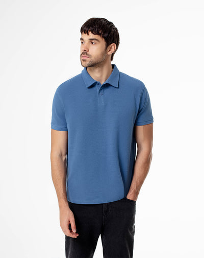 Polo regular fit azul