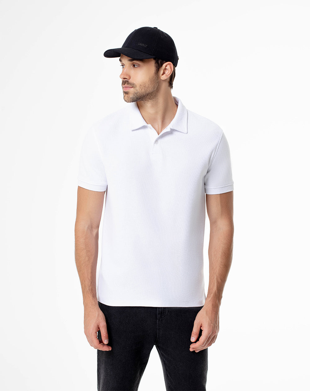 Camisa polo blanca complementa cualquier look casual con gef Gef Colombia