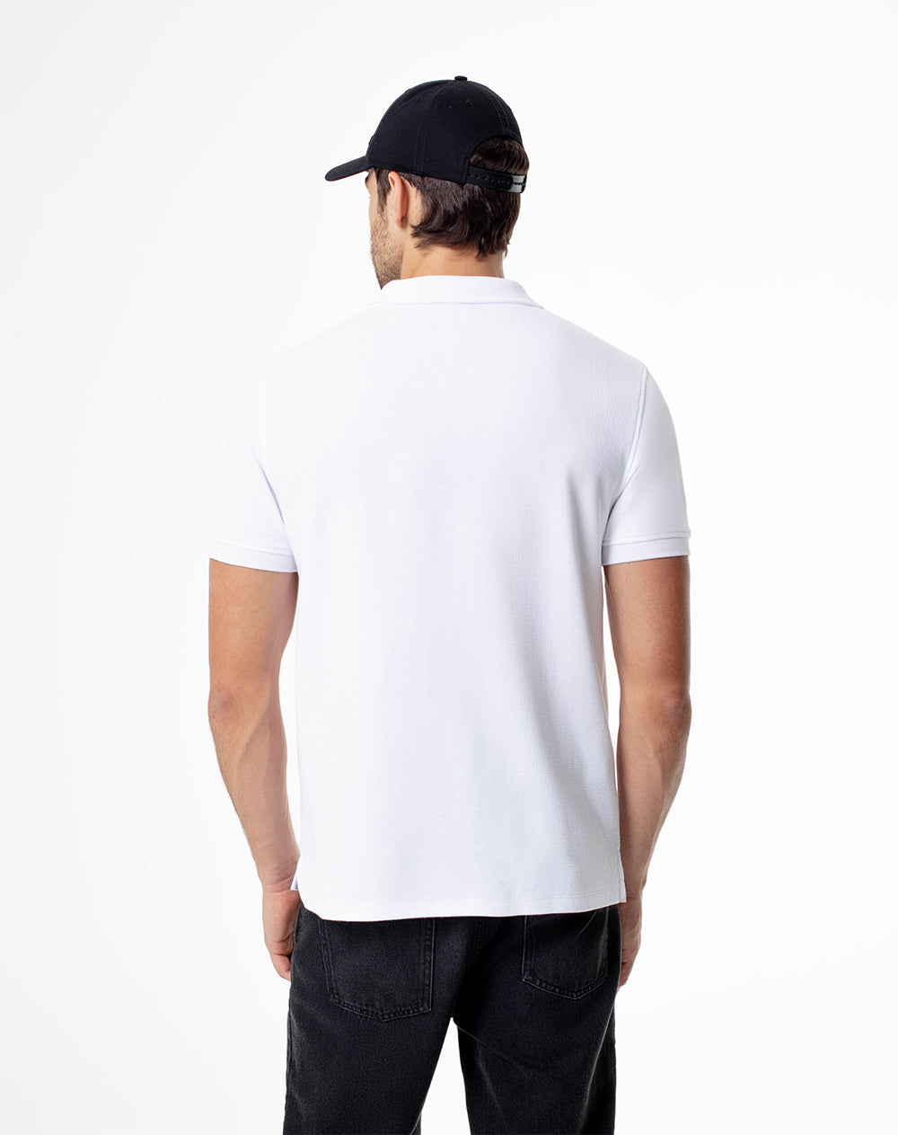 Polo regular fit blanca