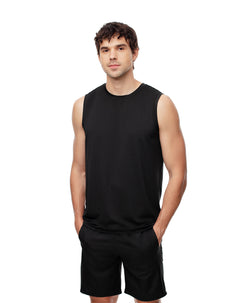 Camiseta regular fit negra