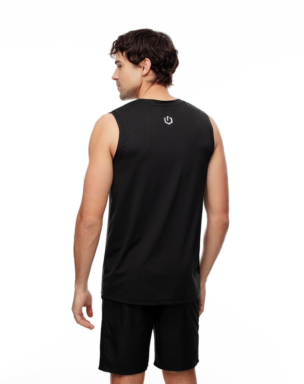 Camiseta regular fit negra