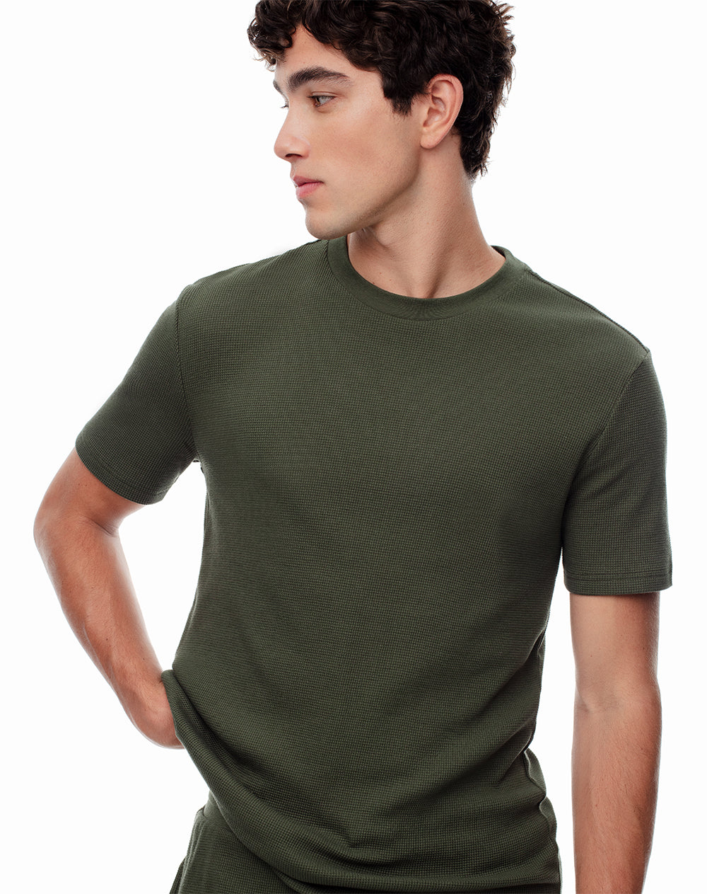 Camiseta oversized fit manga corta verde