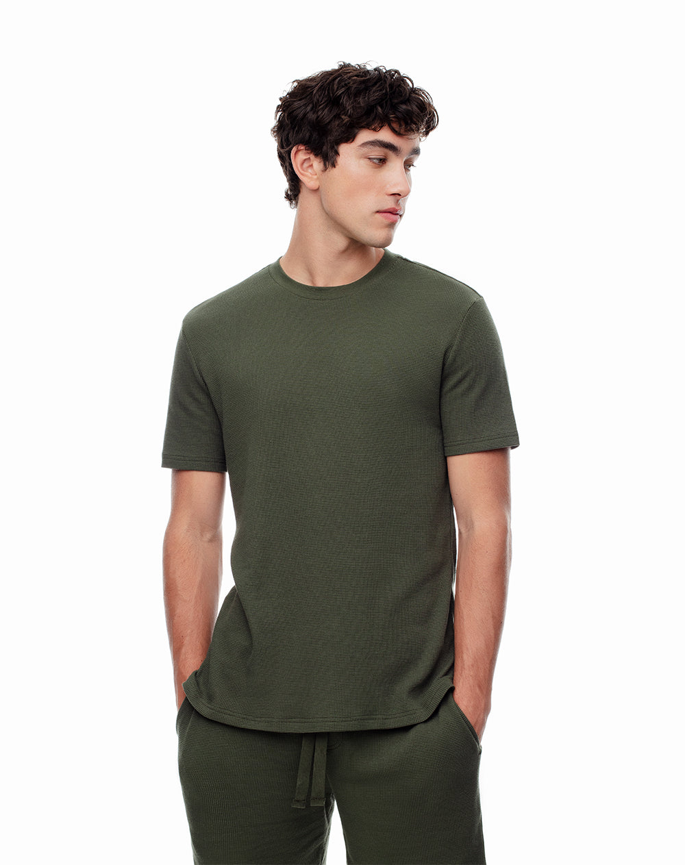 Camiseta oversized fit manga corta verde