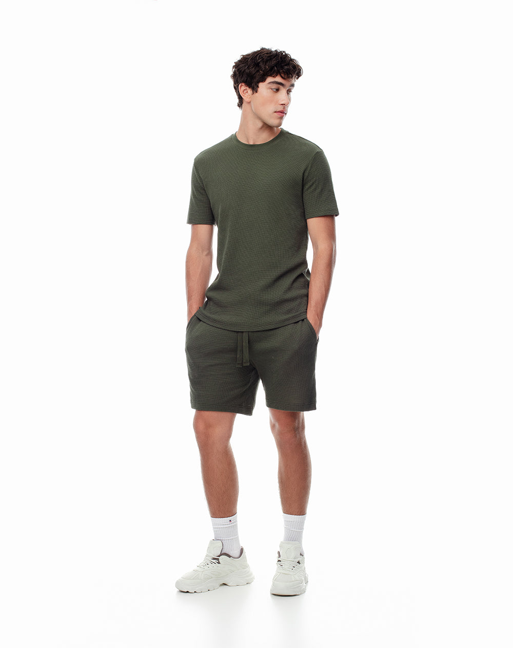 Camiseta oversized fit manga corta verde