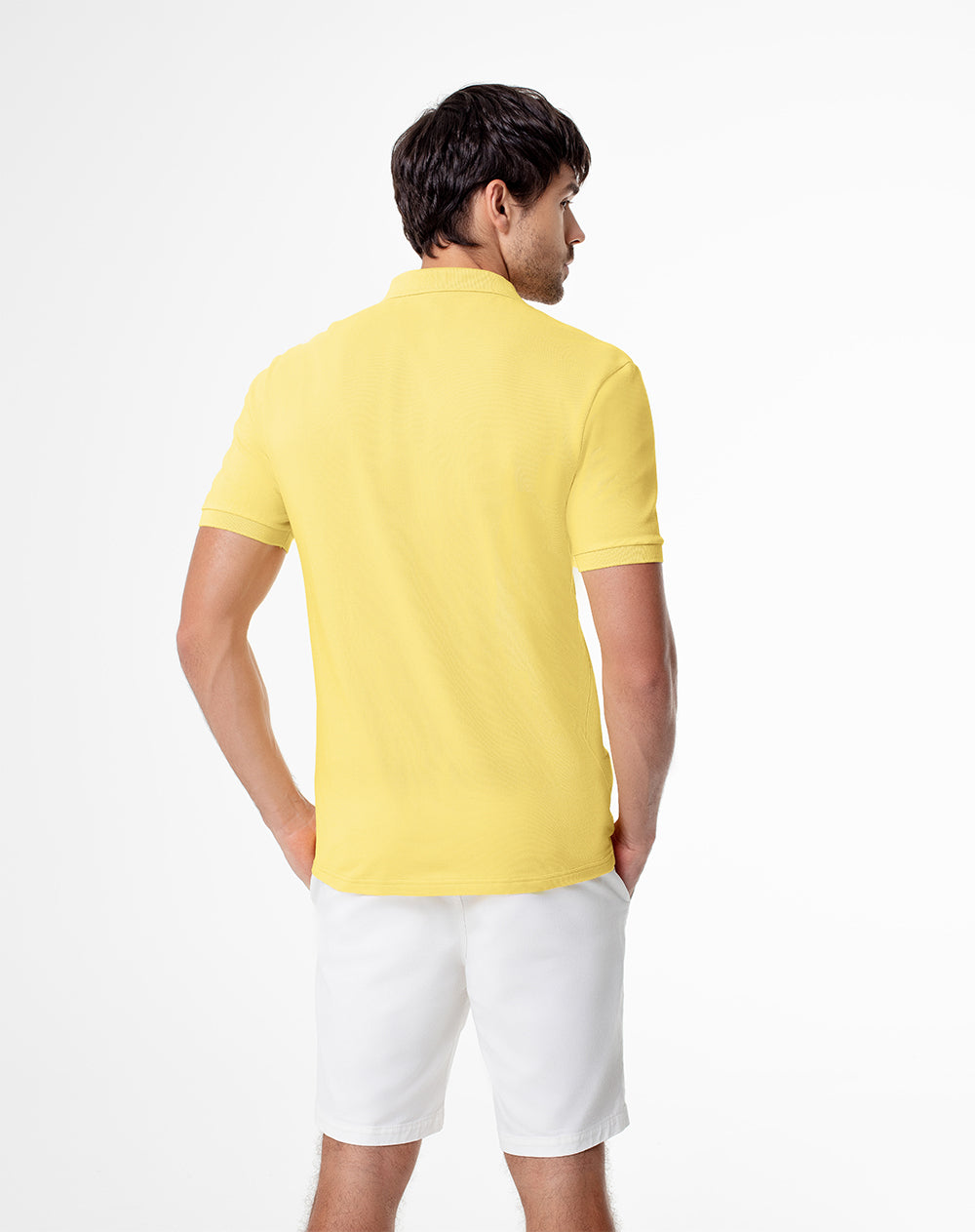 Polo slim fit amarilla