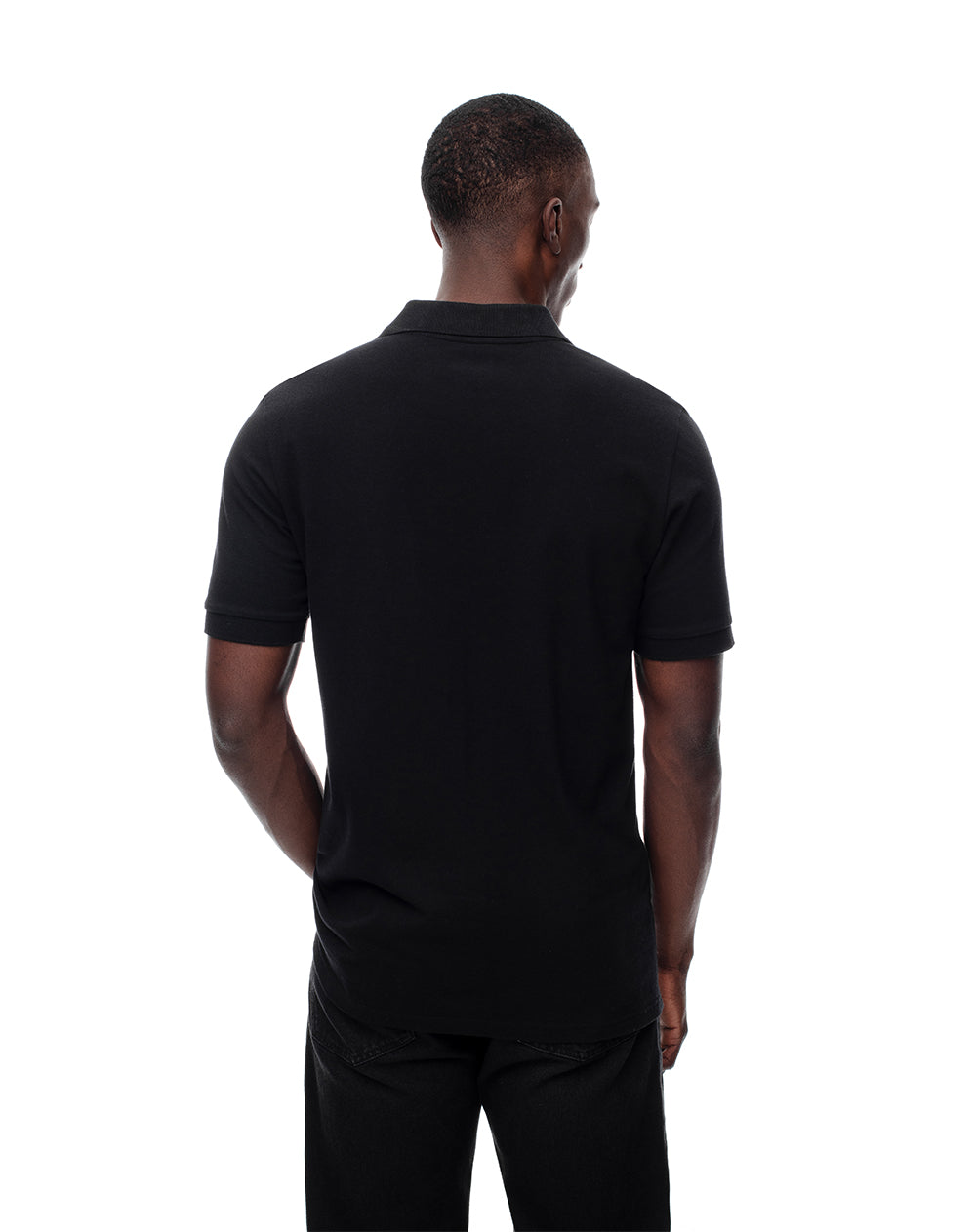 Polo slim fit negra