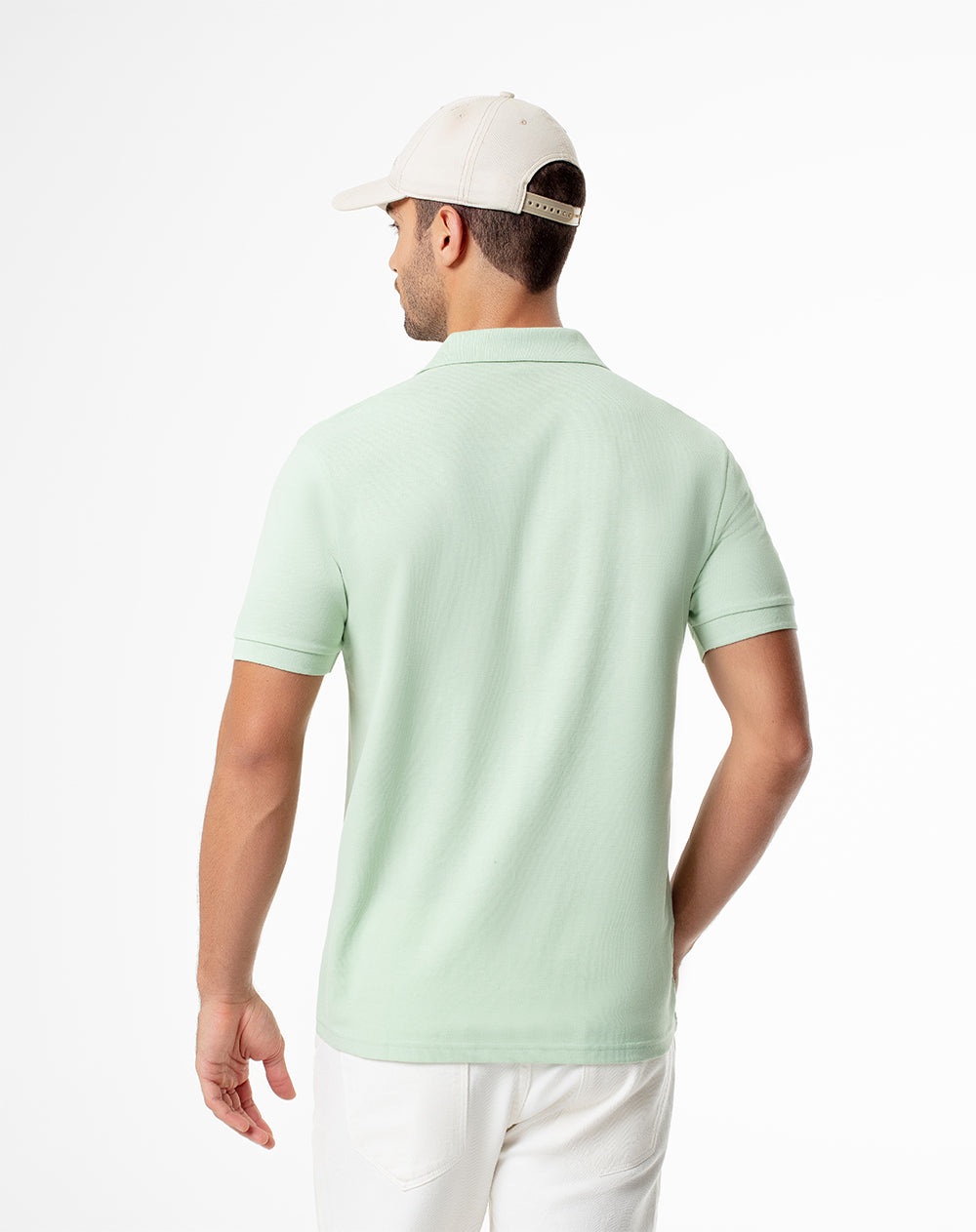 Polo slim fit verde