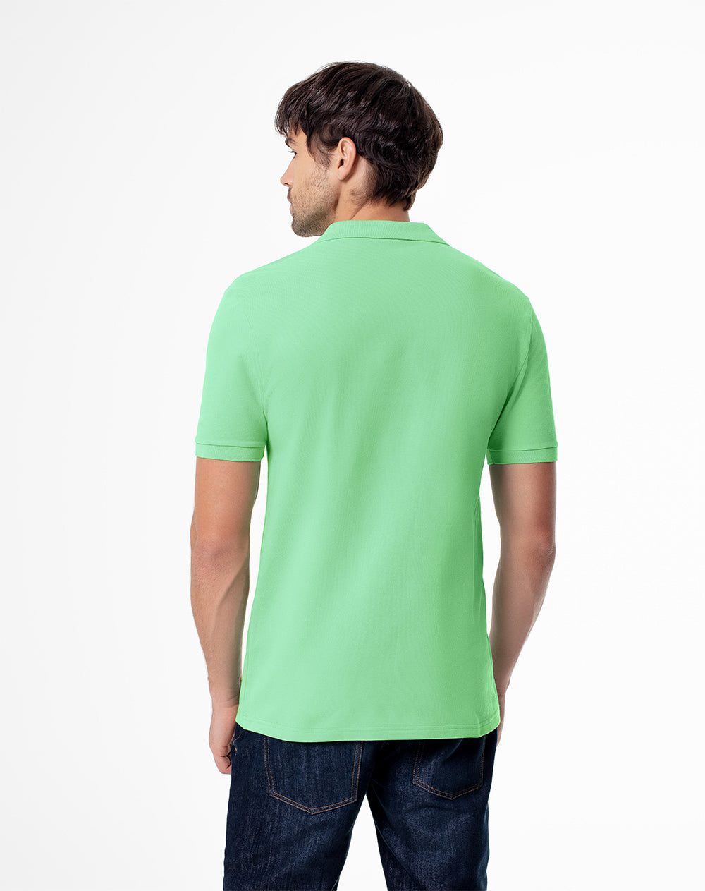 Polo slim fit verde