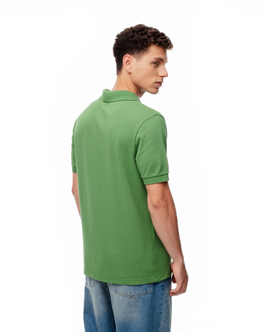 Polo slim fit verde