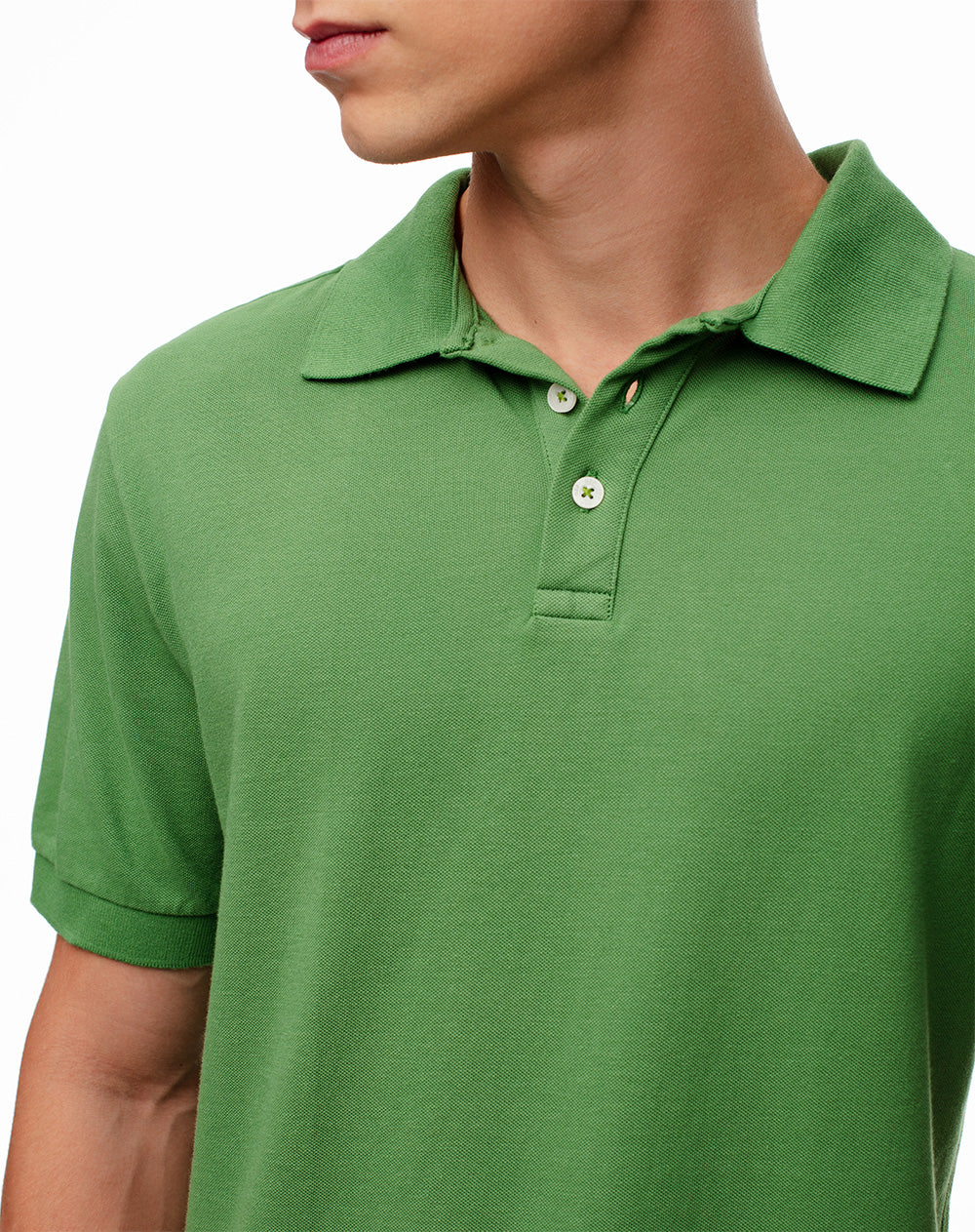 Polo slim fit verde