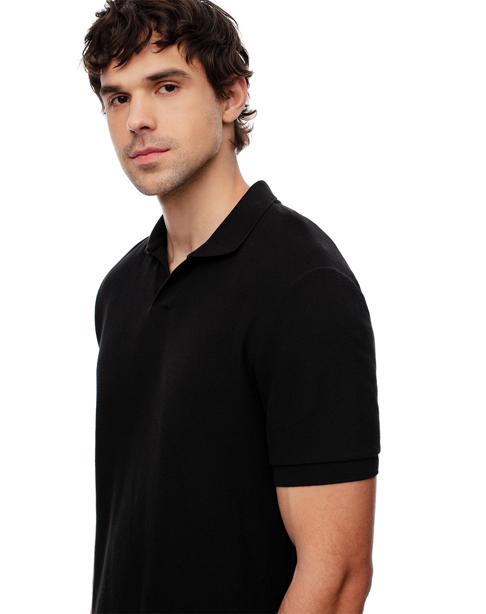 Polo regular fit negra