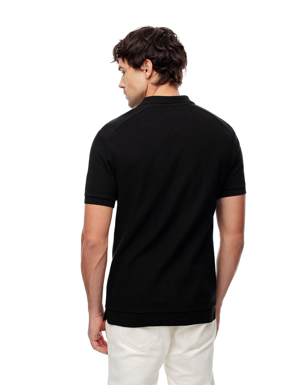 Polo regular fit negra