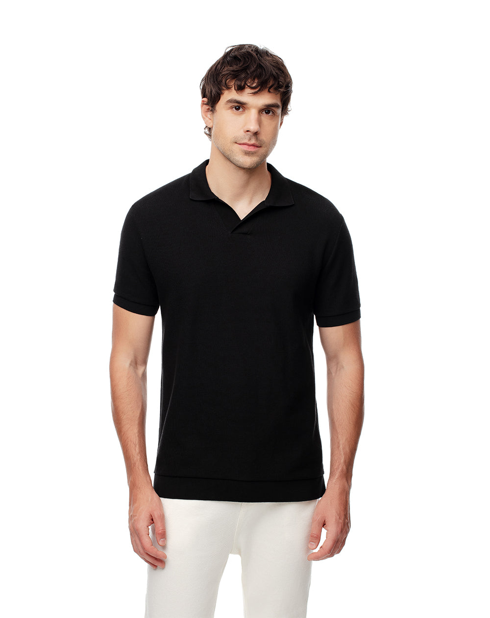 Polo regular fit negra