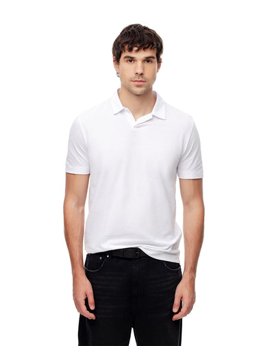 Polo regular fit blanca