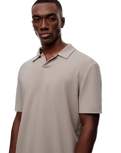 Polo regular fit taupe