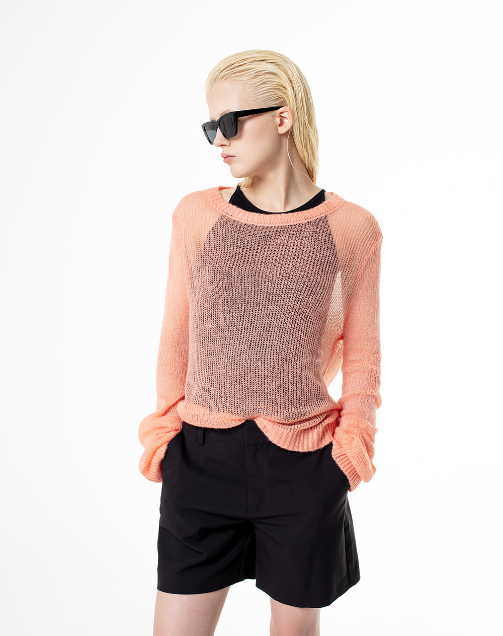 Buzo oversized fit coral