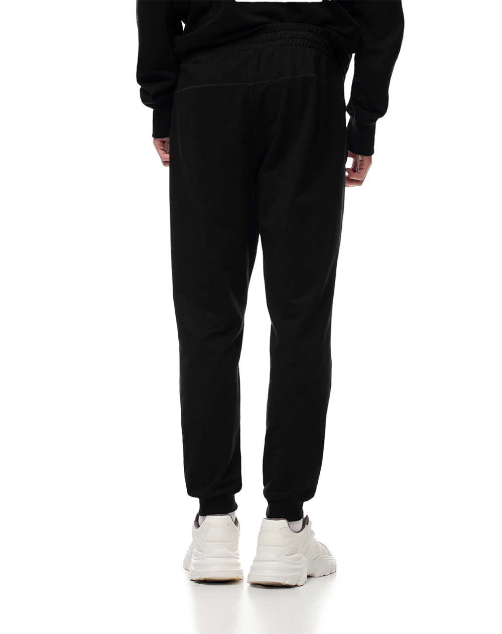 Jogger regular fit tiro medio negro