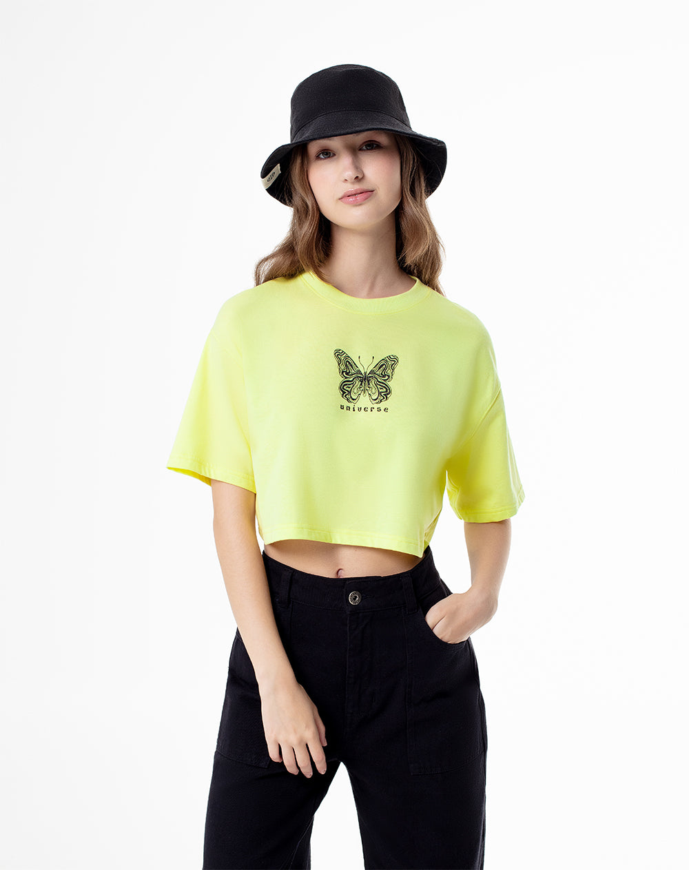 Camiseta relaxed fit manga corta verde