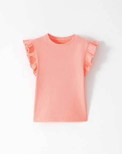 Camiseta regular fit naranja